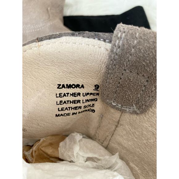 FREEBIRD Zamora Leather Suede Gray Booties Boots 9 - Picture 12 of 12